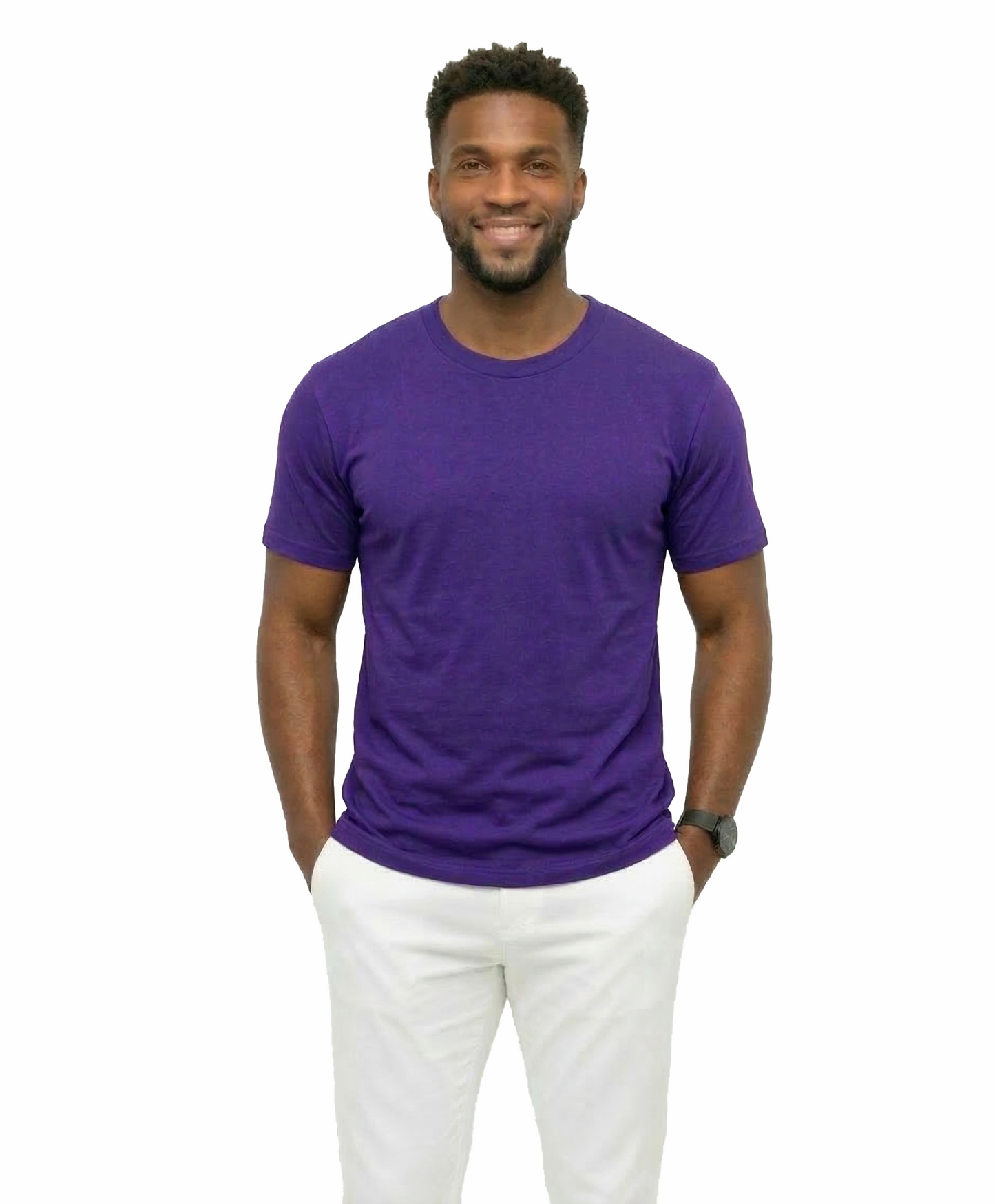 AT35X-Big & Tall-Access Men’s Heavyweight Cotton T Shirts, Short Sleeve Crew Neck Tees for Men, Soft Breathable Everyday Basics, 3-Pack