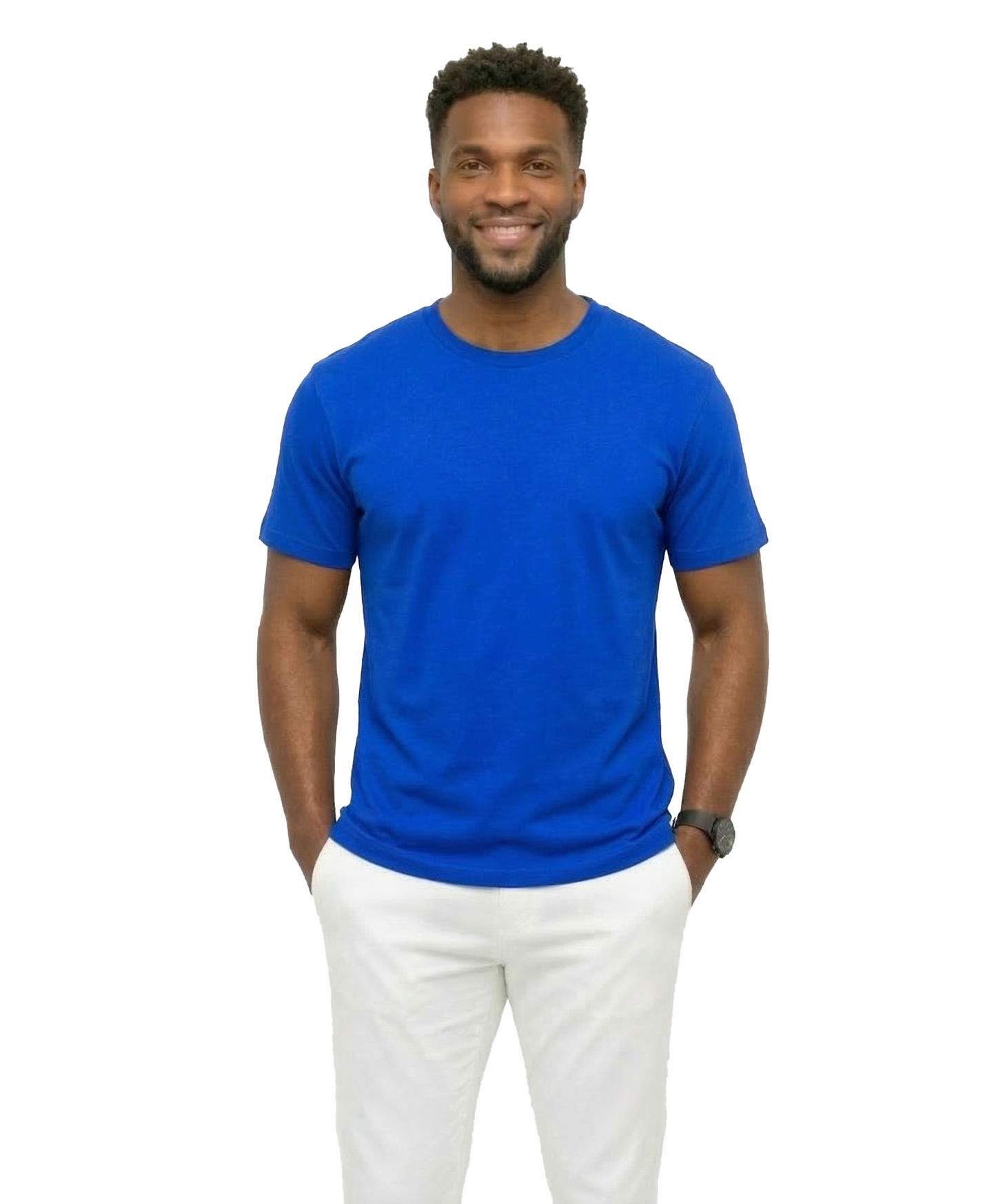 AT35X-Big & Tall-Access Men’s Heavyweight Cotton T Shirts, Short Sleeve Crew Neck Tees for Men, Soft Breathable Everyday Basics, 3-Pack