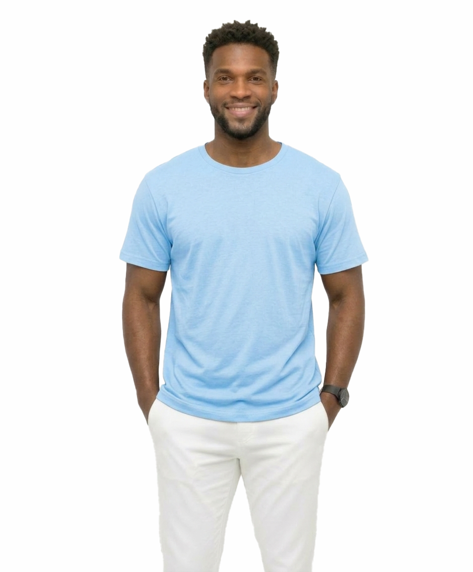 AT35X-Big & Tall-Access Men’s Heavyweight Cotton T Shirts, Short Sleeve Crew Neck Tees for Men, Soft Breathable Everyday Basics, 3-Pack