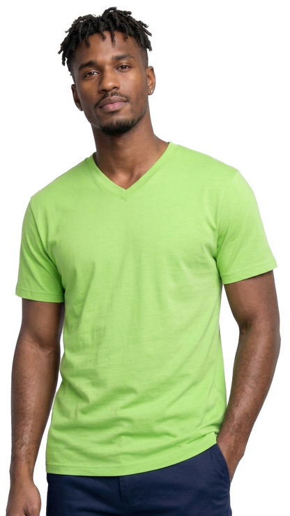 AT37-Access Men's V Neck T Shirts, Comfortable, and Stylish Heavyweight Short Sleeve Cotton V Neck T Shirts for Men, 3-Pack