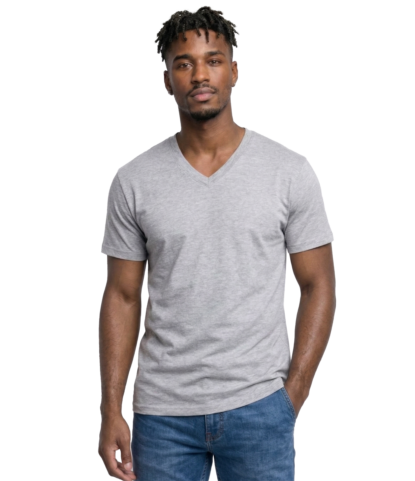 AT37X-Big & Tall-V-Neck SS Tee 3-Pack