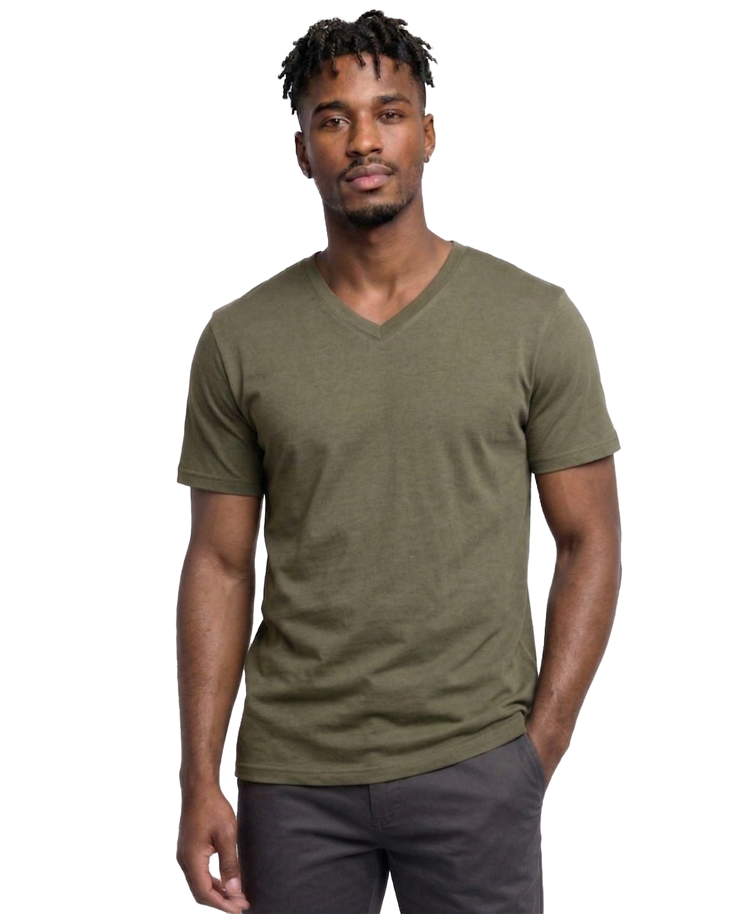 AT37X-Big & Tall-V-Neck SS Tee 3-Pack