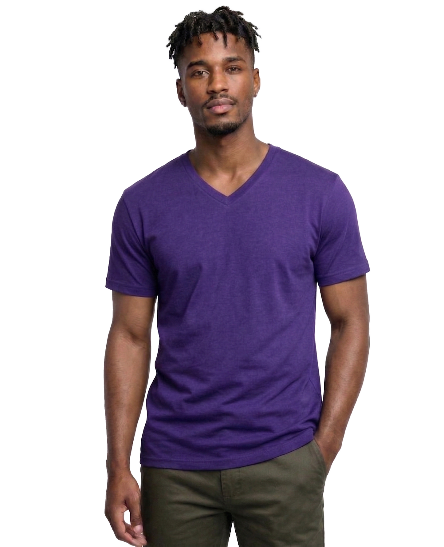 AT37X-Big & Tall-V-Neck SS Tee 3-Pack