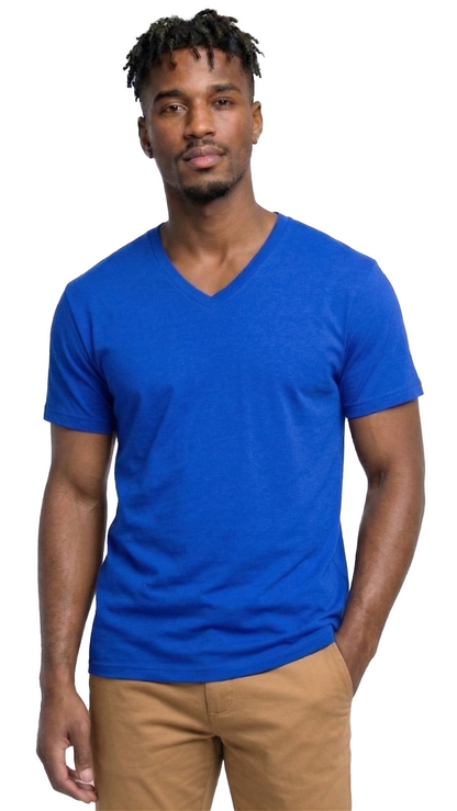 AT37-Access Men's V Neck T Shirts, Comfortable, and Stylish Heavyweight Short Sleeve Cotton V Neck T Shirts for Men, 3-Pack