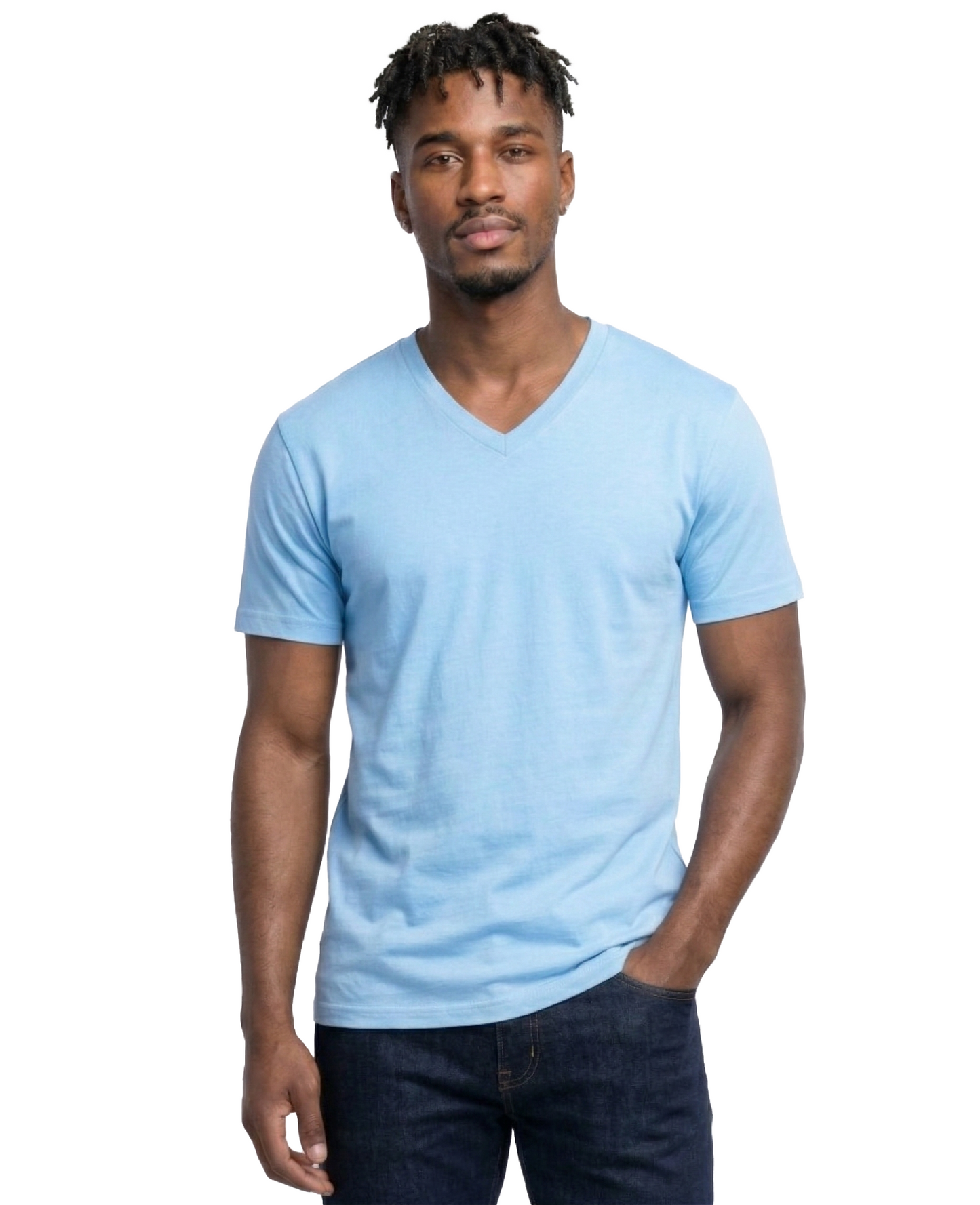 AT37X-Big & Tall-V-Neck SS Tee 3-Pack