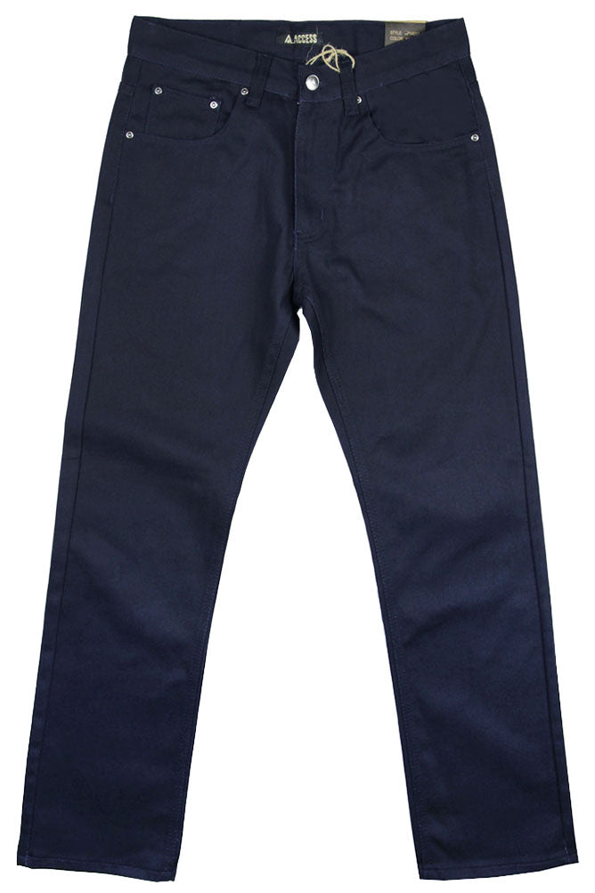 AP14011-Men's Basic Casual Twill Color Jeans