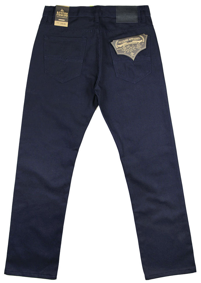 AP14011-Men's Basic Casual Twill Color Jeans