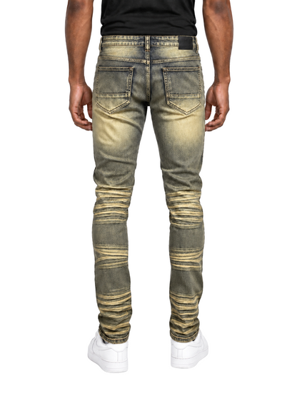 BTP24082X- Men's Big & Tall Washed Slim Fit Jeans
