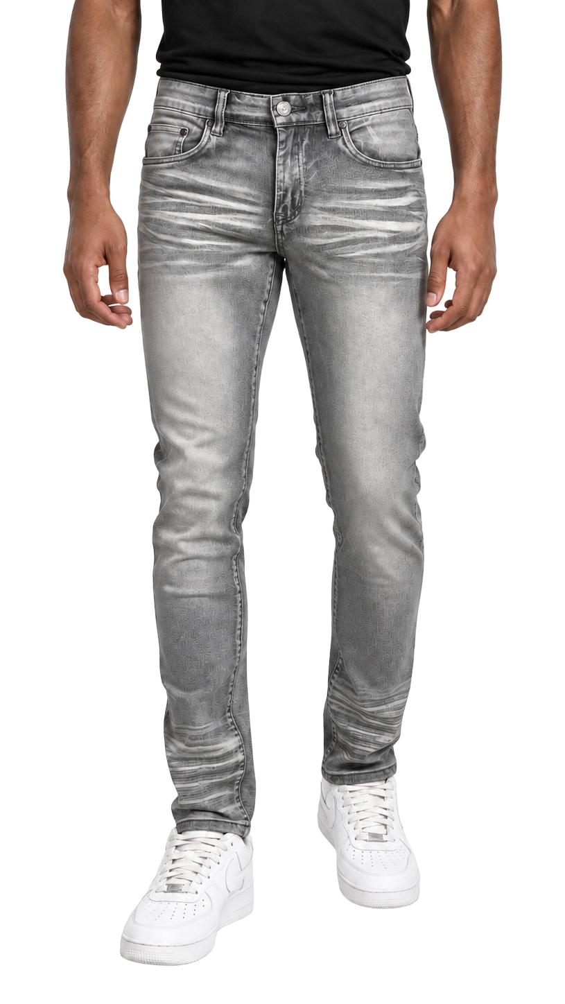 BTP24082X- Men's Big & Tall Washed Slim Fit Jeans