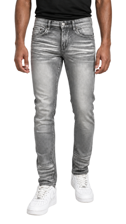 BTP24082X- Men's Big & Tall Washed Slim Fit Jeans