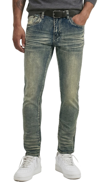 BTP24082- Men's Washed Slim Fit Jean