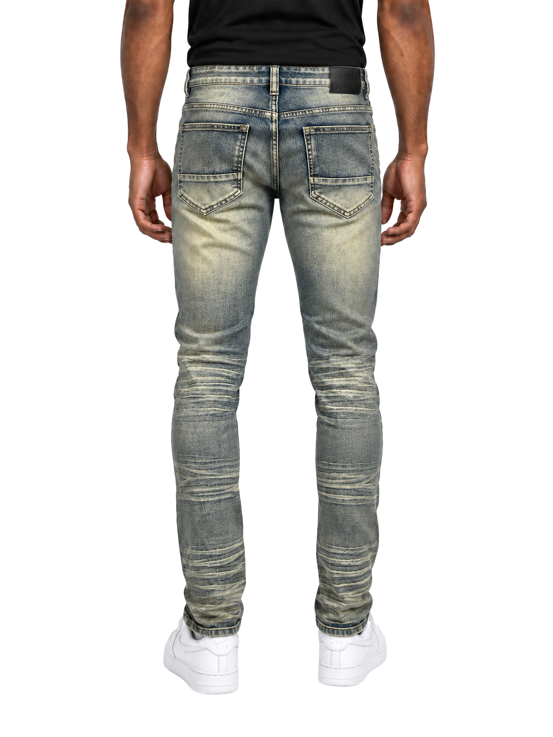 BTP24082X- Men's Big & Tall Washed Slim Fit Jeans