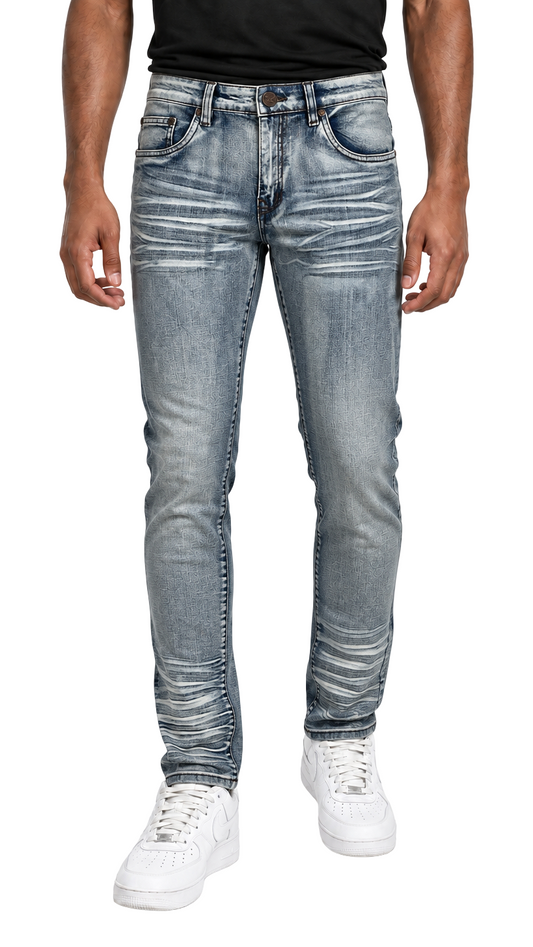 BTP24082- Men's Washed Slim Fit Jean