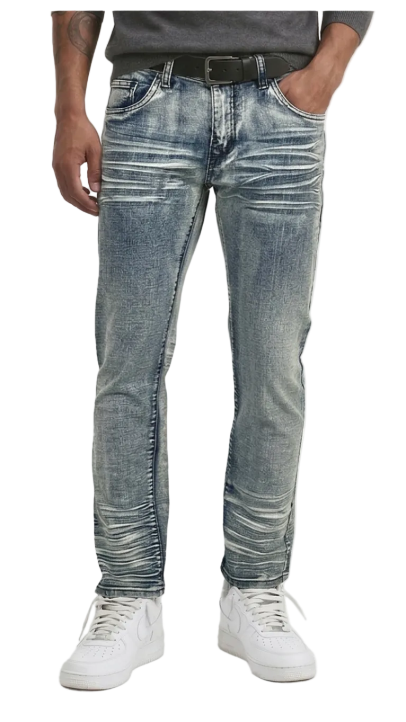 BTP24082- Men's Washed Slim Fit Jean