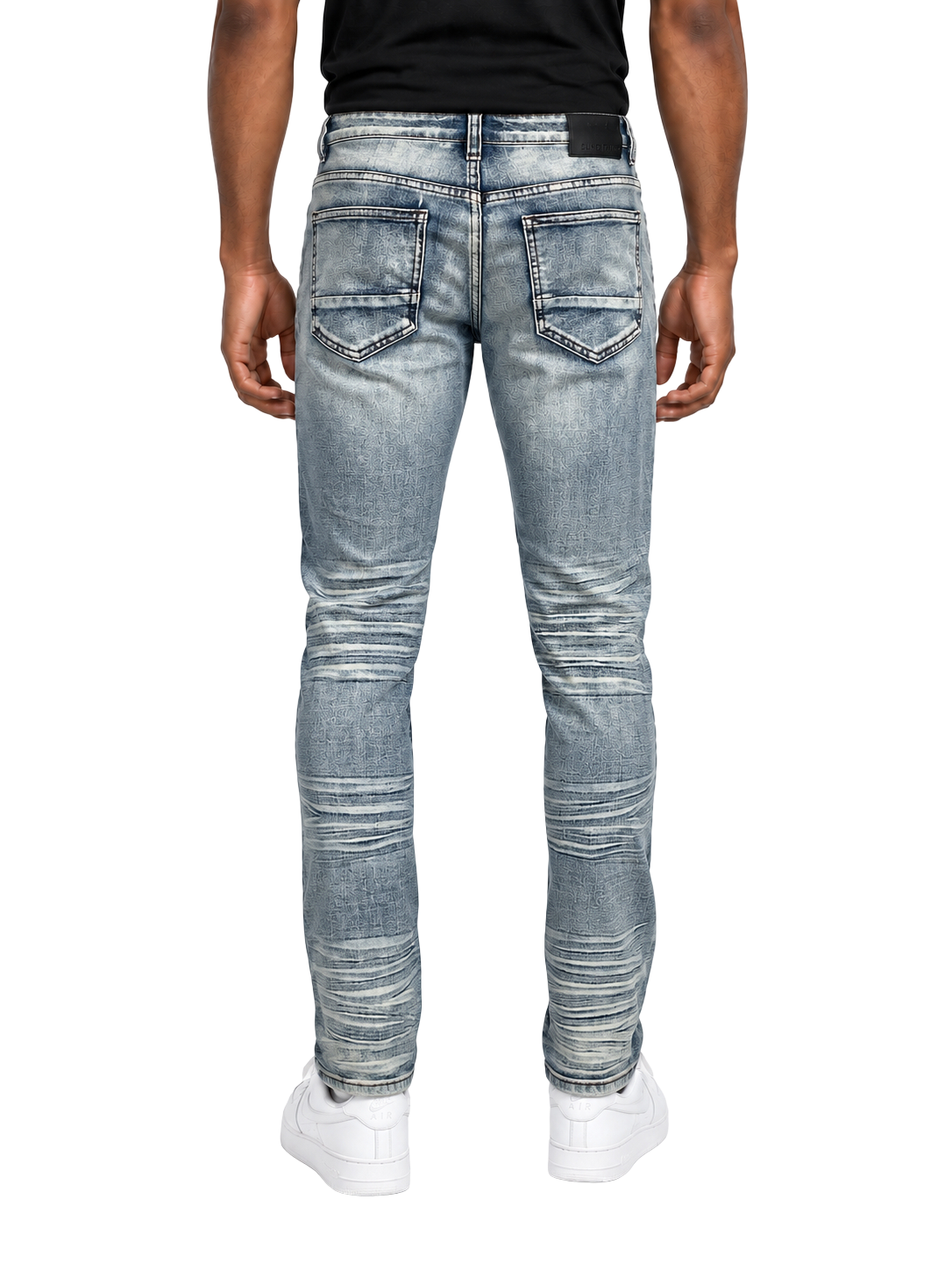 BTP24082X- Men's Big & Tall Washed Slim Fit Jeans