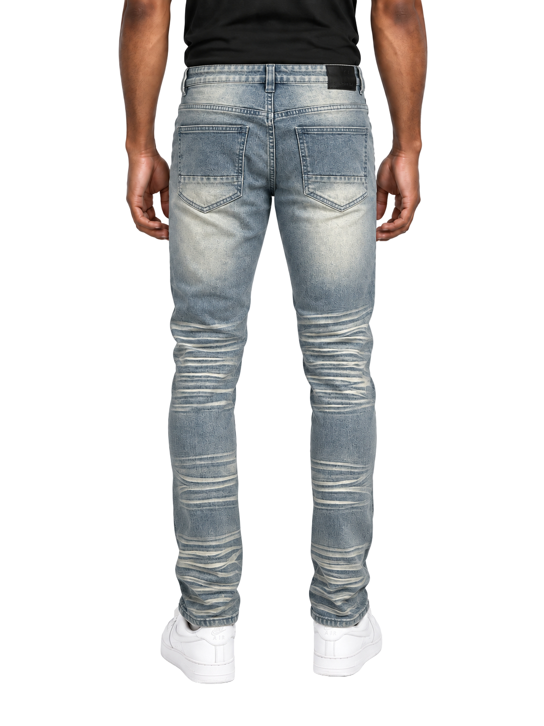 BTP24082X- Men's Big & Tall Washed Slim Fit Jeans