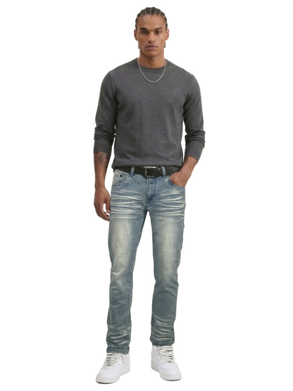 BTP24082- Men's Washed Slim Fit Jean