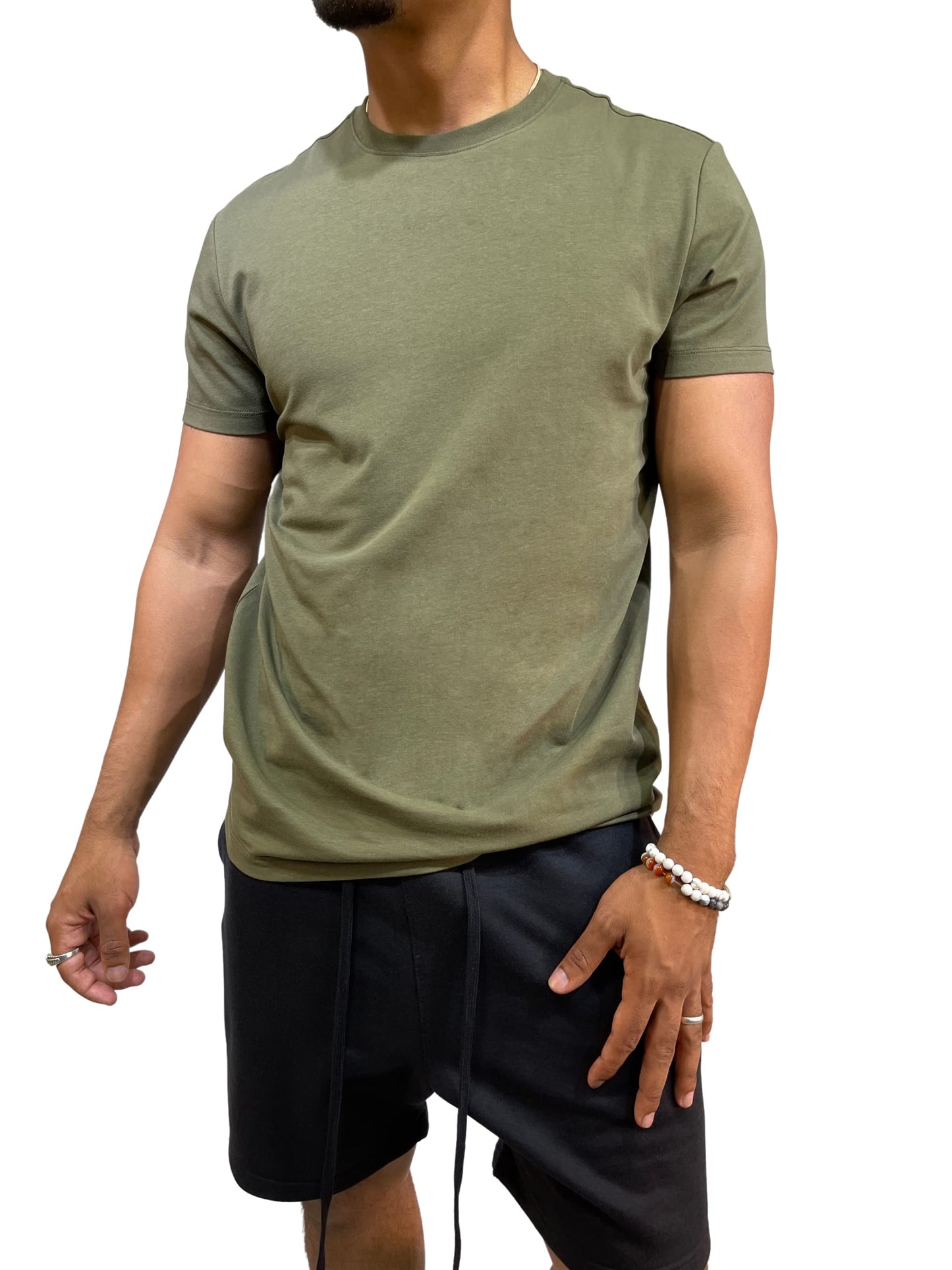 BTT220010- Men's Premium Cotton Spandex T-Shirts