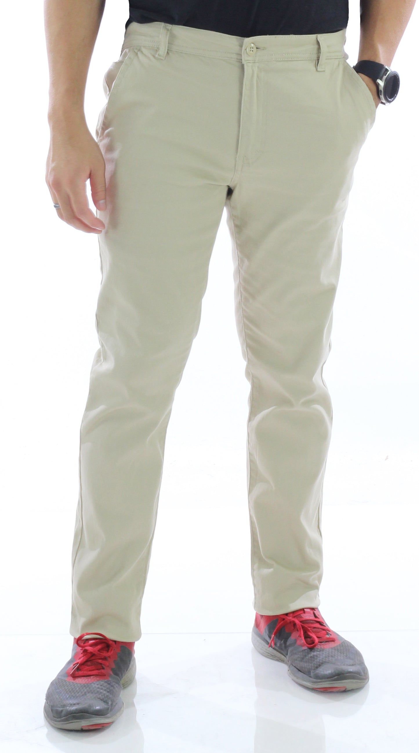 AP1908X Big&Tall-Men's Basic Casual Uniform Comfort Stretch Chino Pants