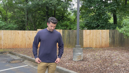 AT11X-Big & Tall Access Men's Heavyweight Long Sleeve Thermal Crew Neck Top